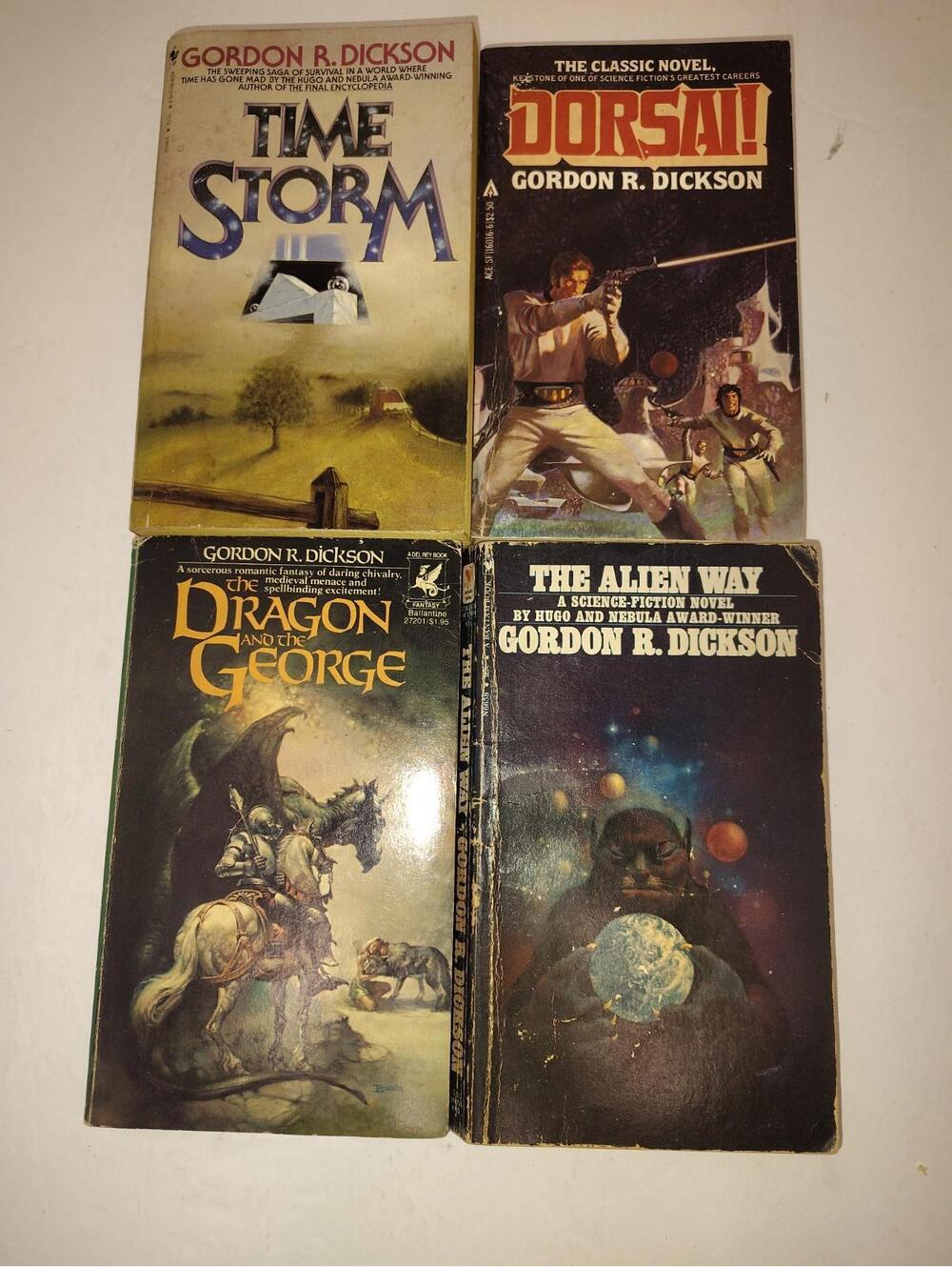 Gordon R. Dickson Vintage Sci-Fi & Fantasy Bundle Lot of 4 Paperbacks Time Storm